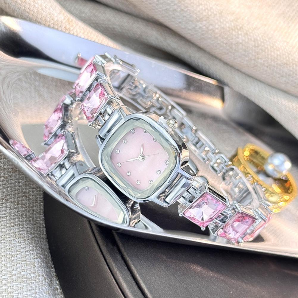 Luxury Watch Girl - Sparkling Bracelet Watch Square Dial Women