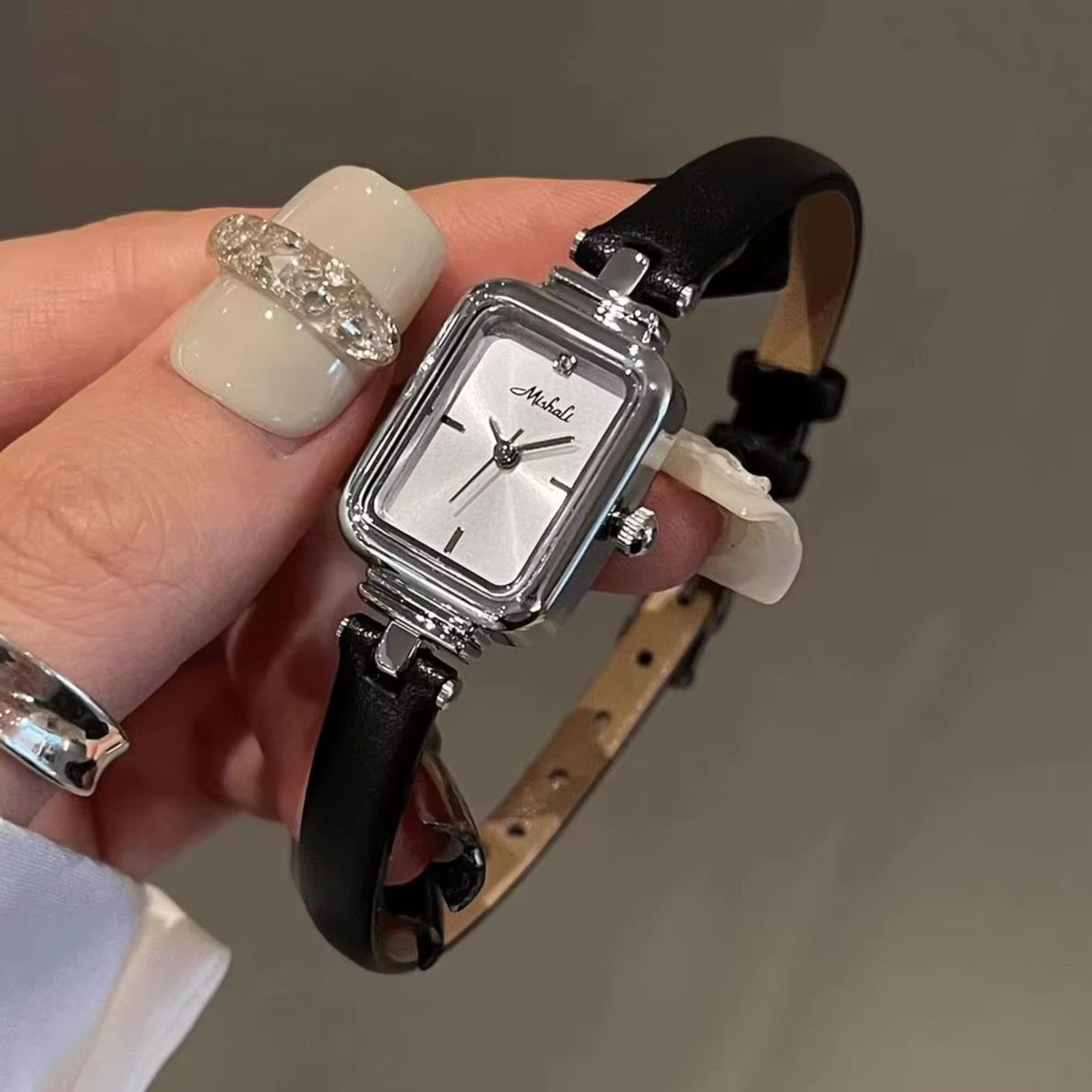 Luxury Watch With Leather Strap - Luxury Vintage Women Watch Genuine Leather