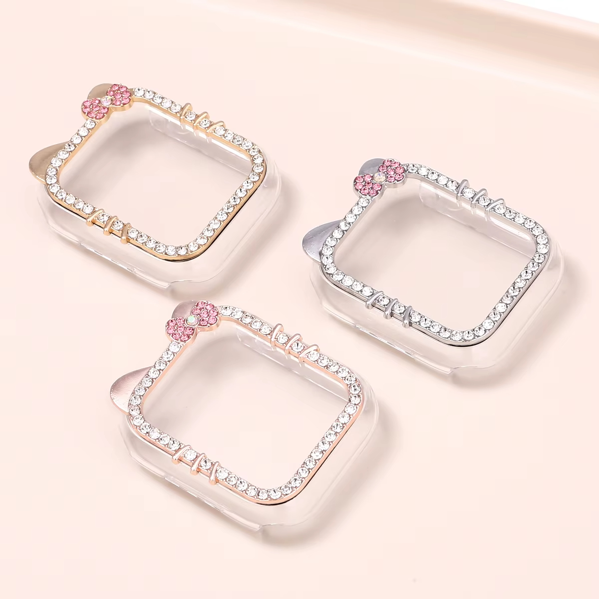 Luxury Watch Protection Film - Luxury Cute Kitten Cat Diamand Watch