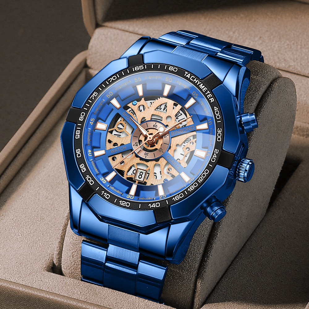 Luxury Watch Mockup - UTHAI Men Watch Light Luxury Brand