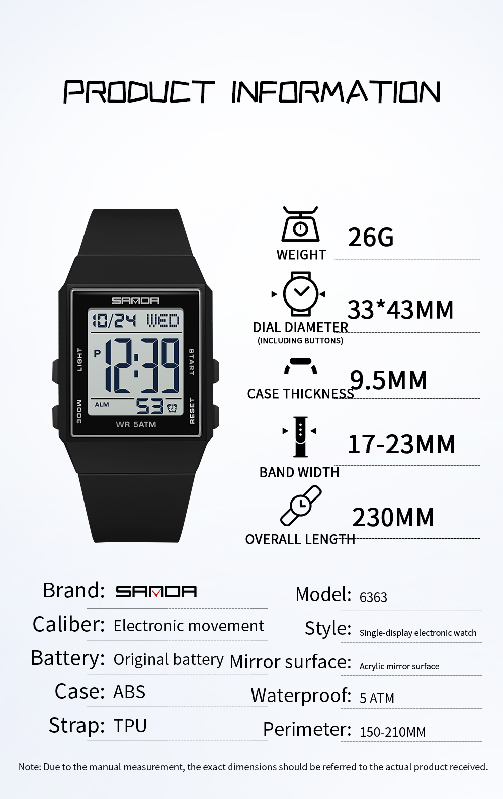 SANDA Student Casual Digital W - Luxury Watch Shop ulasan dan harga