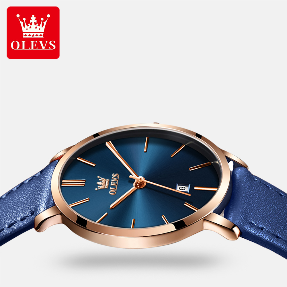 OLEVS Fashion Ultra Thin Women - Luxury Watch With Leather Strap ulasan dan harga