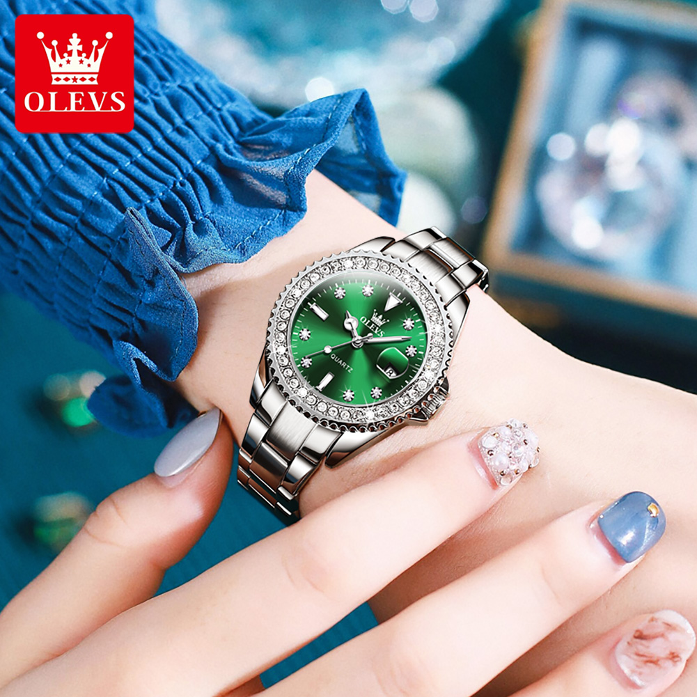 OLEVS Elegant Original Quartz  - Luxury Watch With Leather Strap ulasan dan harga