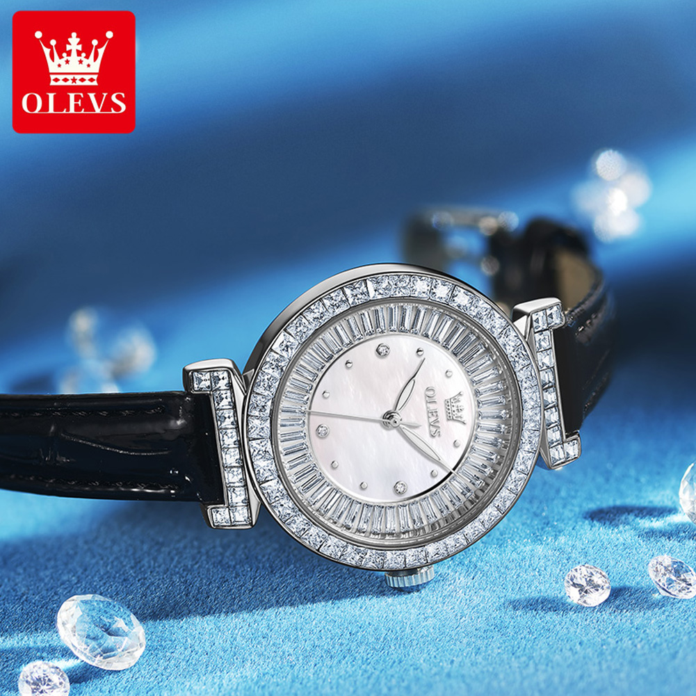 OLEVS 9983 Women's Watches Lig - Luxury Watch With Leather Strap ulasan dan harga
