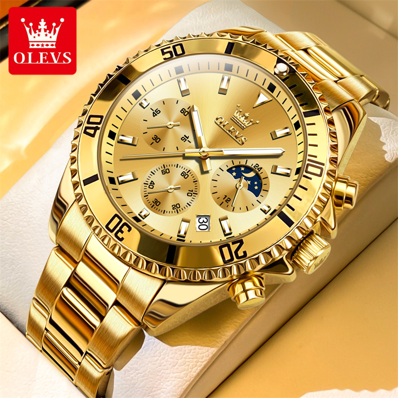 OLEVS Watch Men Top Brand Luxu - Luxury Watch Mockup ulasan dan harga