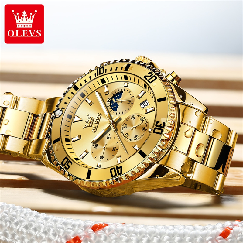 OLEVS Watch Men Top Brand Luxu - Luxury Watch Mockup ulasan dan harga