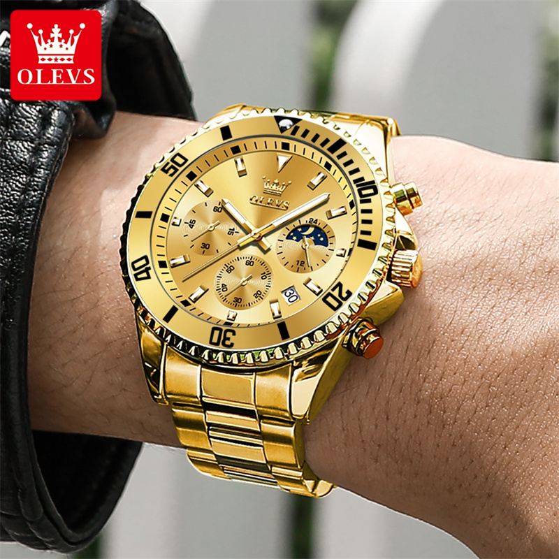 OLEVS Watch Men Top Brand Luxu - Luxury Watch Mockup ulasan dan harga