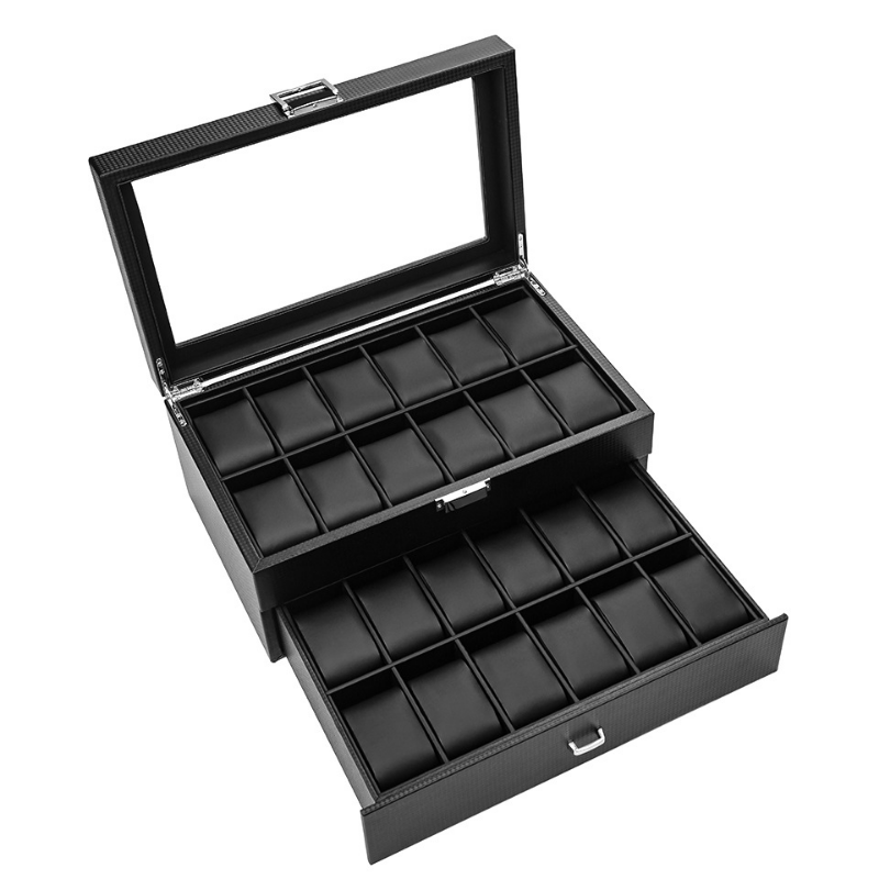 Luxury Watch Box Organizer Bla - Luxury Watch Protection Film ulasan dan harga