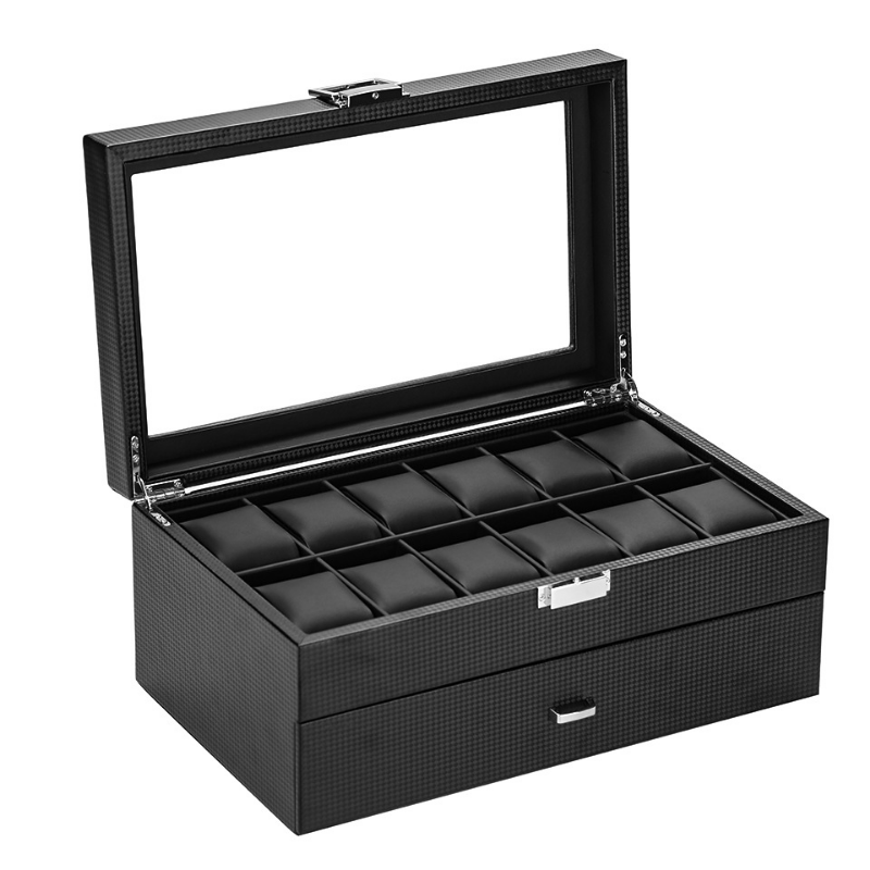 Luxury Watch Box Organizer Bla - Luxury Watch Protection Film ulasan dan harga