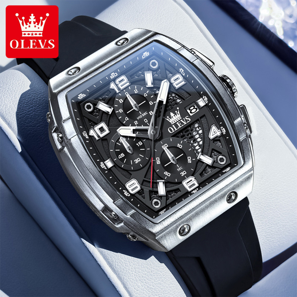 OLEVS Men Watches 2976 Luxury  - Luxury Watch Mockup ulasan dan harga
