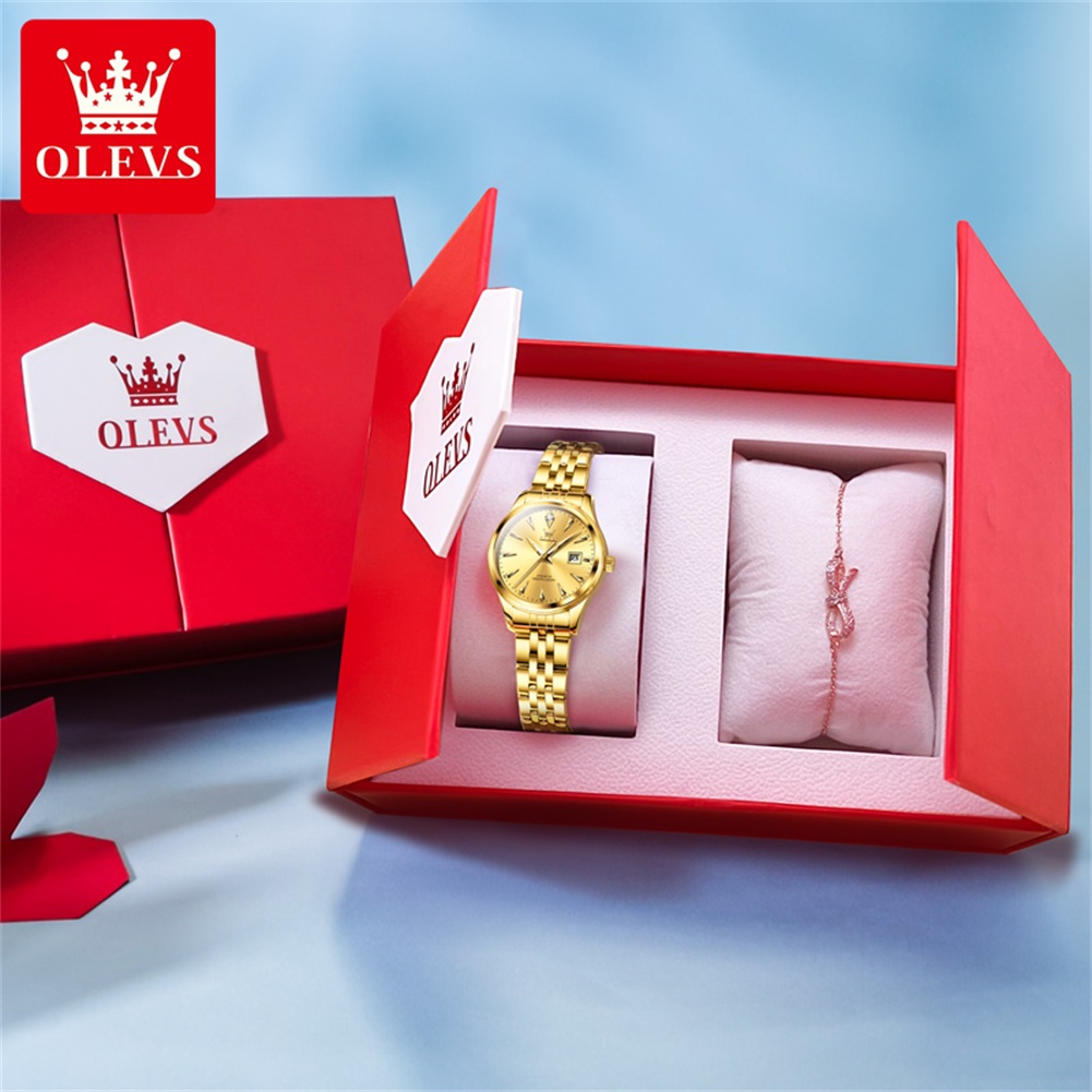 OLEVS 5598 Woman Watch Luxury  - Luxury Watch Kit ulasan dan harga