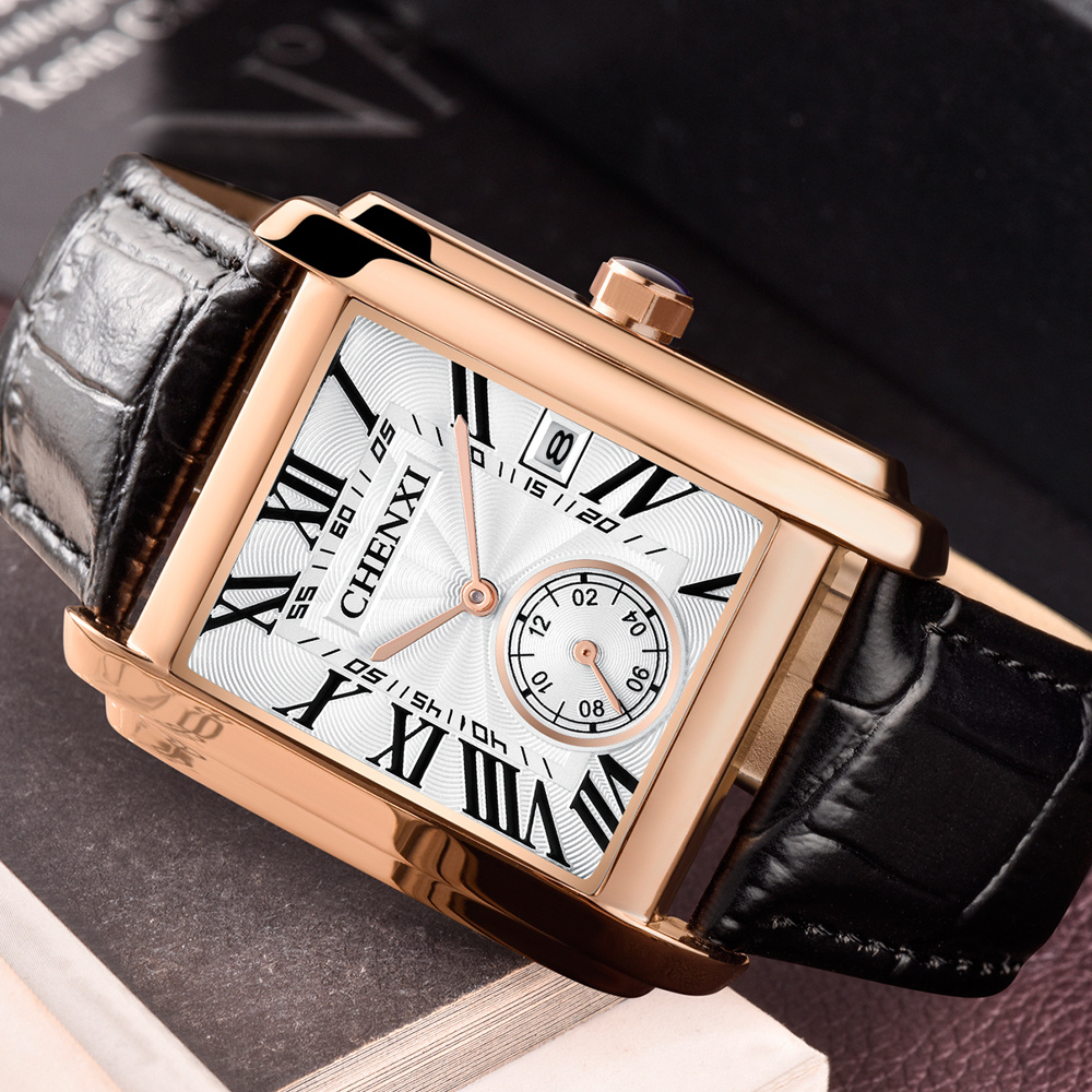 CHENXI 8216 Fashion Classic Sq - Luxury Watch Mockup ulasan dan harga
