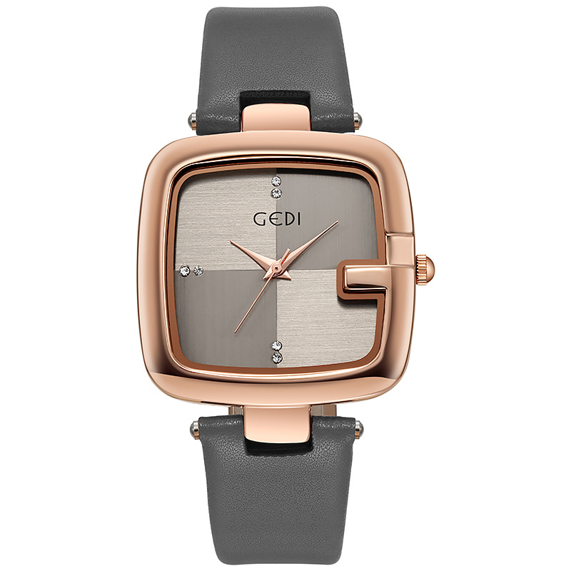 Fashion Gedi Top Brand Light L - Luxury Watch With Leather Strap ulasan dan harga