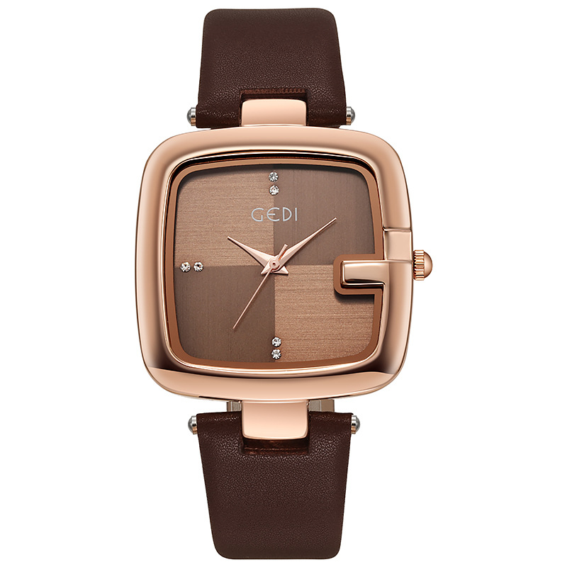 Fashion Gedi Top Brand Light L - Luxury Watch With Leather Strap ulasan dan harga