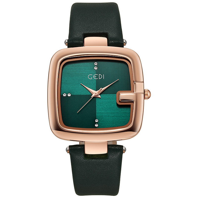 Fashion Gedi Top Brand Light L - Luxury Watch With Leather Strap ulasan dan harga