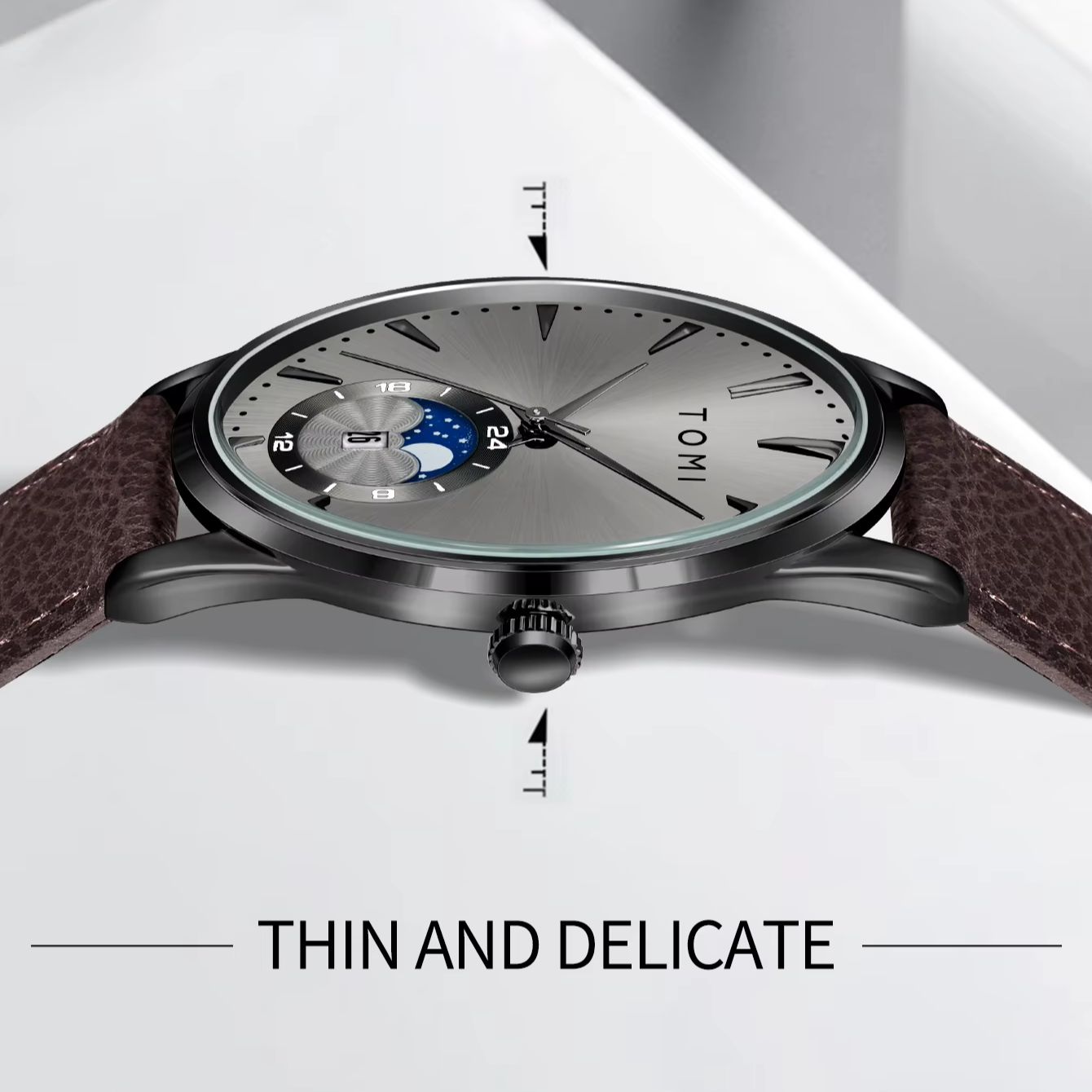 TOMI 2Pcs Men's Watch Gift Set - Luxury Watch Kit ulasan dan harga