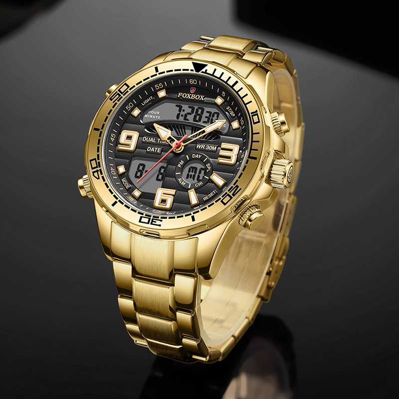 LIGE Men Watch Top Luxury Bran - Luxury Watch Mockup ulasan dan harga