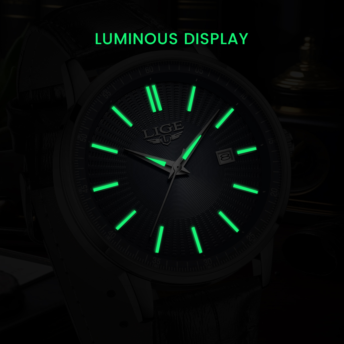 LIGE Top Brand Luxury Men's Wa - Luxury Watch Mockup ulasan dan harga