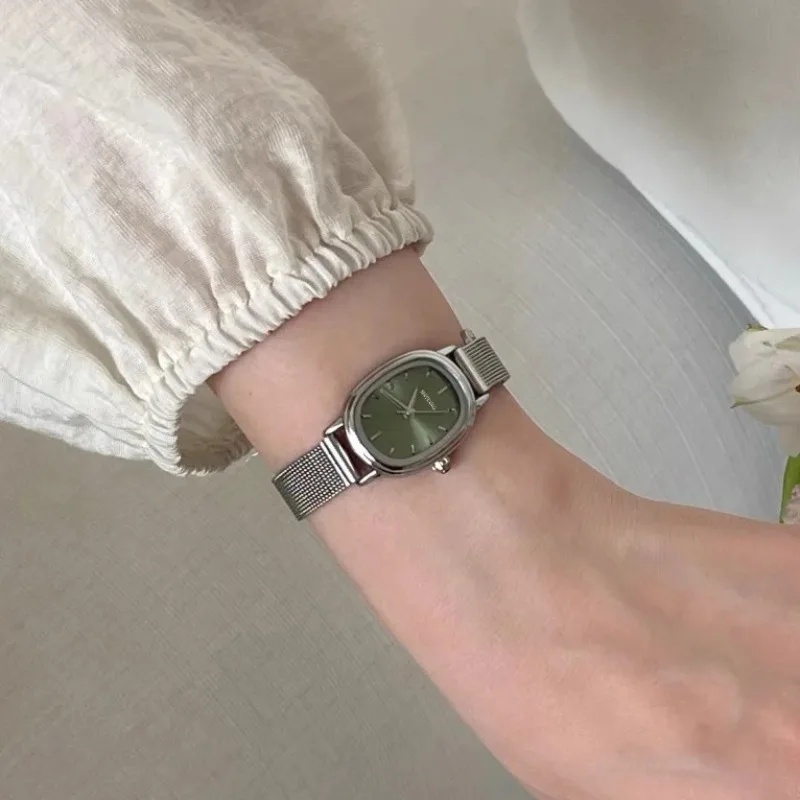 Small Oval Dial Green Watch Si - Luxury Watch Girl ulasan dan harga
