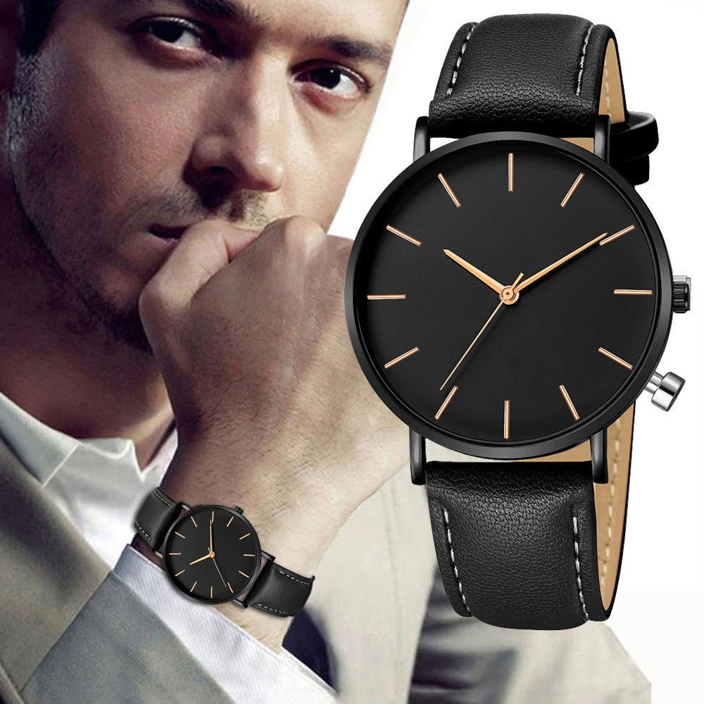 Simple Style Analog Quartz Men - Luxury Watch Mockup ulasan dan harga