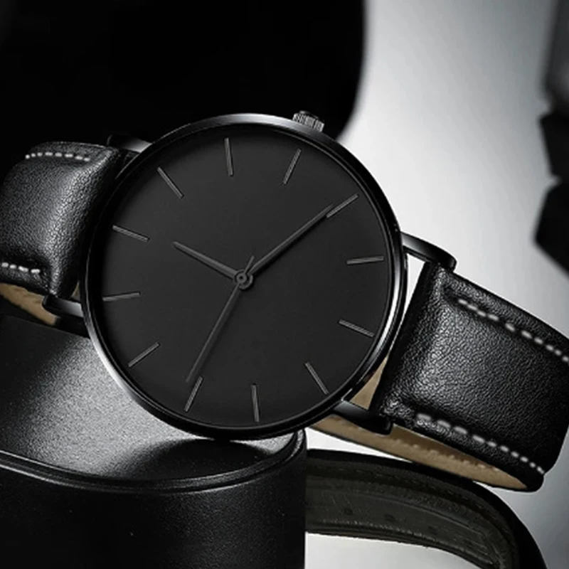 Simple Style Analog Quartz Men - Luxury Watch Mockup ulasan dan harga