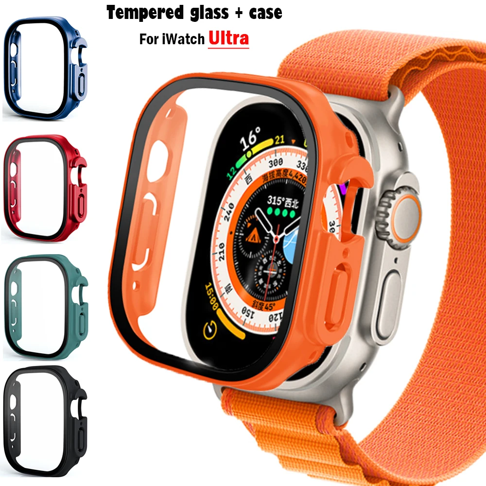 Glass+case For Apple Watch Ult - Luxury Watch Protection Film ulasan dan harga